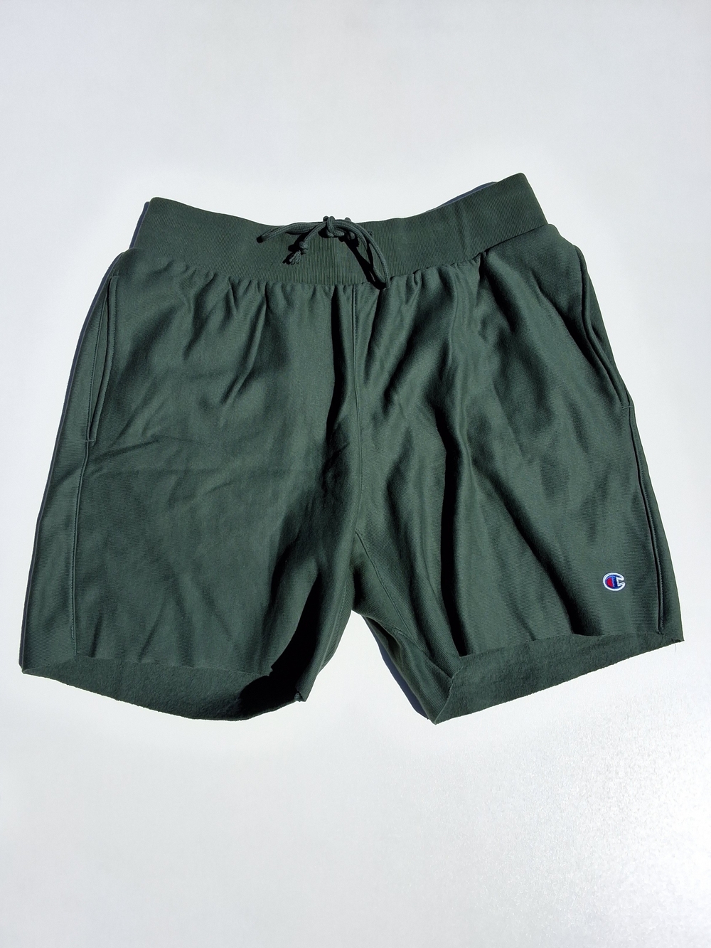 Champion 10 Reverse Weave Men's Shorts - Green (Size L)